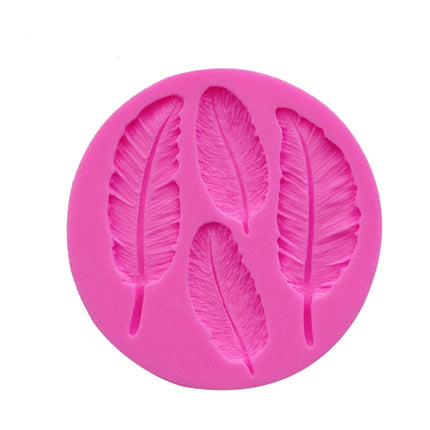 3 PCS Feather Silicone Mold Fondant Cake Chocolate Decoration Mold-garmade.com