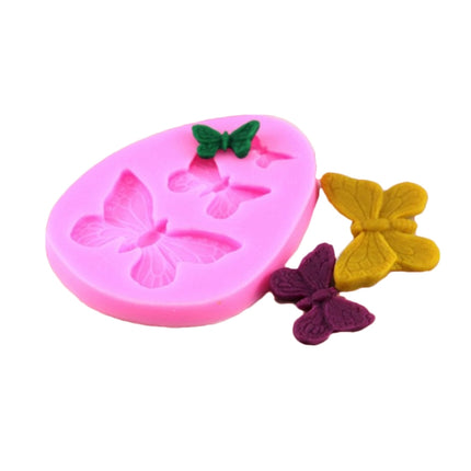 2 PCS Simulation Butterfly Fondant Silicone Mould Handmade Soap DIY Cake Decorating Chocolate Lace Baking Tools-garmade.com