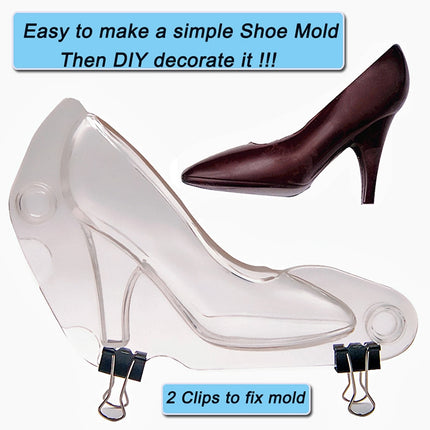 3D Chocolate Mold Fondant Cake Ladies High Heel Mold(Ultra small P054)-garmade.com