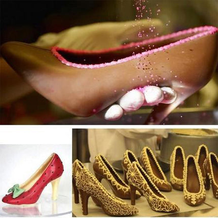 3D Chocolate Mold Fondant Cake Ladies High Heel Mold(Ultra small P054)-garmade.com