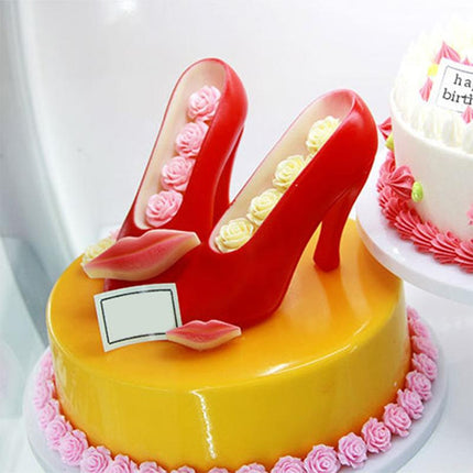 3D Chocolate Mold Fondant Cake Ladies High Heel Mold(Ultra small P054)-garmade.com