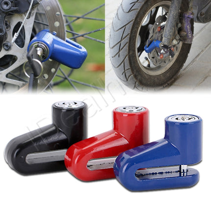 2 PCS Heavy Duty Motorcycle Moped Scooter Disk Brake Rotor Anti-theft Security Lock(Red)-garmade.com