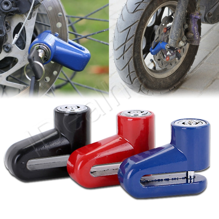 2 PCS Heavy Duty Motorcycle Moped Scooter Disk Brake Rotor Anti-theft Security Lock(Black)-garmade.com