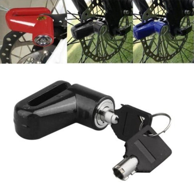 2 PCS Heavy Duty Motorcycle Moped Scooter Disk Brake Rotor Anti-theft Security Lock(Black)-garmade.com