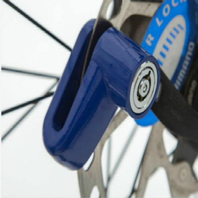 2 PCS Heavy Duty Motorcycle Moped Scooter Disk Brake Rotor Anti-theft Security Lock(Blue)-garmade.com