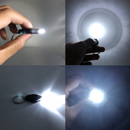 2 PCS Mini Pocket Keychain Flashlight Micro LED Squeeze Light Outdoor Camping Ultra Bright Emergency Key Ring Light Torch Lamp(Black)-garmade.com