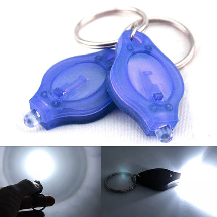 2 PCS Mini Pocket Keychain Flashlight Micro LED Squeeze Light Outdoor Camping Ultra Bright Emergency Key Ring Light Torch Lamp(Blue)-garmade.com