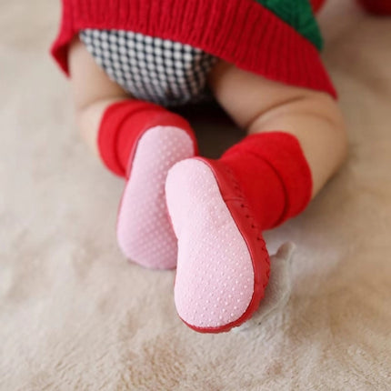 Thicken Baby Toddler Shoes Socks Children Cartoon Doll Christmas Terry Skin Socks, Size:12CM(Snowman)-garmade.com