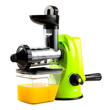 Multifunction Home Manual Juicer Apple Orange Wheatgrass Portable DIY Juicer(Green)-garmade.com