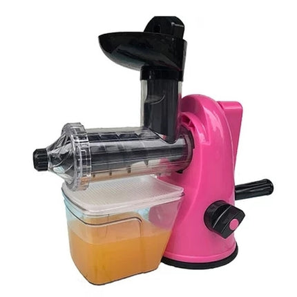 Multifunction Home Manual Juicer Apple Orange Wheatgrass Portable DIY Juicer(Pink)-garmade.com