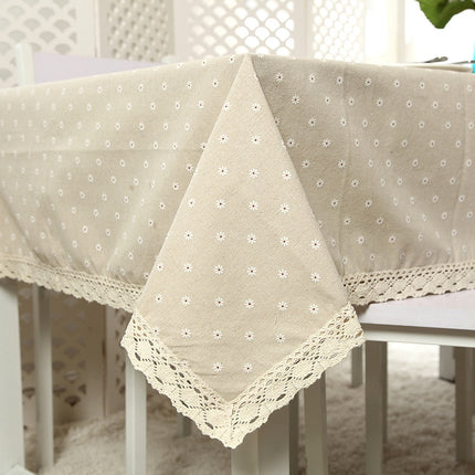 Lace Tablecloth Coffee Table Multifunctional Cover Towel, Size:90x90cm-garmade.com