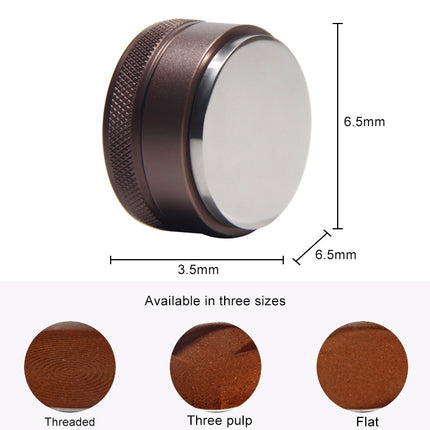 Macaron Stainless Steel Coffee Powder Flat Powder Filling Device, Specification:Flat(Black)-garmade.com