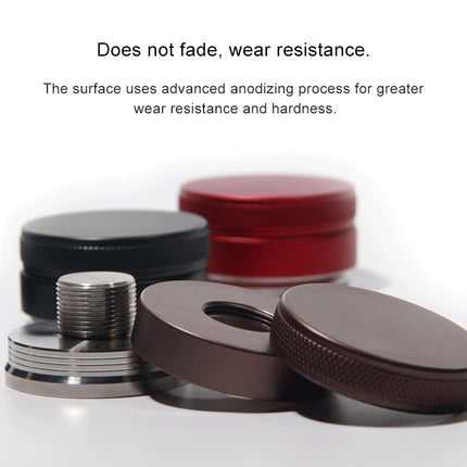 Macaron Stainless Steel Coffee Powder Flat Powder Filling Device, Specification:Flat(Red)-garmade.com