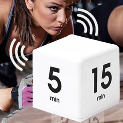 LED Rubiks Cube Time Manager Kitchen Timer, Style:1-3-5-10-garmade.com