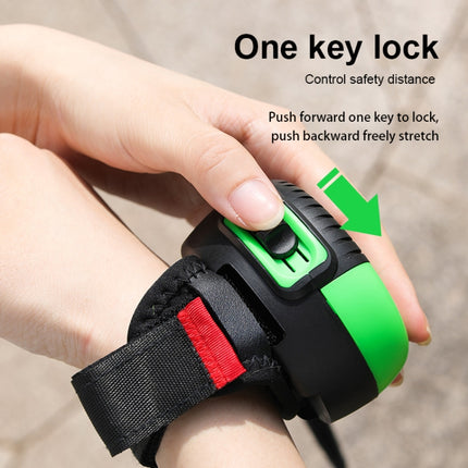3m Automatic Retractable Wrist-style Pet Nylon Leash(Green)-garmade.com