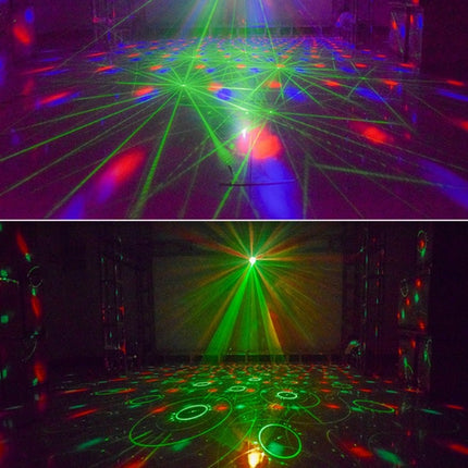 18W 60 Kinds of Pattern Crystal Magic Ball Laser Lights Household LED Colorful Starry Sky Projection Lights Voice-activated Stage Lights, Plug Type:AU Plug(White)-garmade.com