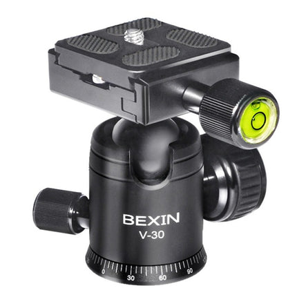 BEXIN 360 Degree Rotation Aluminum Alloy Tripod 30mm Ball Head with Quick Release Plate-garmade.com