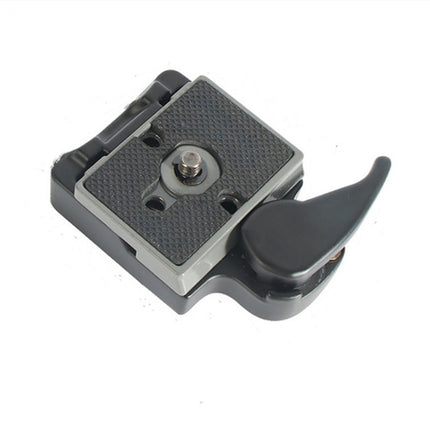 BEXIN Tripod Head Quick Release Plate Holder For Manfrotto 200PL-14(Black)-garmade.com