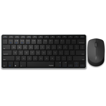Rapoo 9000G 78 Keys Multi-modes Wireless Keyboard and Mouse Set(Black)-garmade.com
