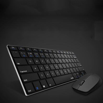 Rapoo 9000G 78 Keys Multi-modes Wireless Keyboard and Mouse Set(Black)-garmade.com