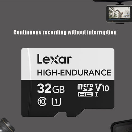 Lexar MicroSDHC 32GB High-endurance Driving Recorder Video Surveillance Camera TF Memory Card Video Card-garmade.com