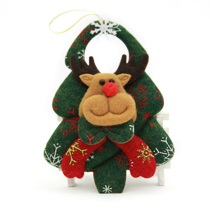 Christmas Ornaments Christmas Tree Three-dimensional Non-woven Fabric Pendant(Elk)-garmade.com