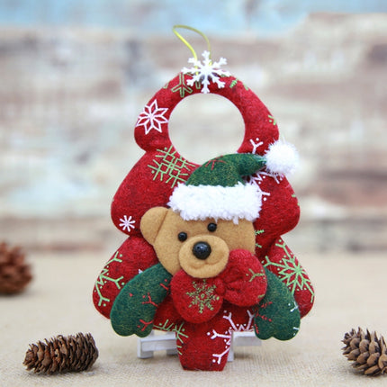Christmas Ornaments Christmas Tree Three-dimensional Non-woven Fabric Pendant(Bear)-garmade.com