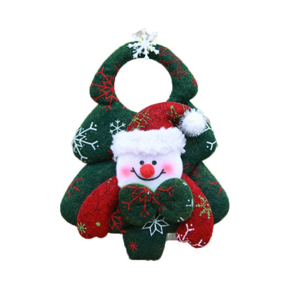 Christmas Ornaments Christmas Tree Three-dimensional Non-woven Fabric Pendant(Snowman)-garmade.com