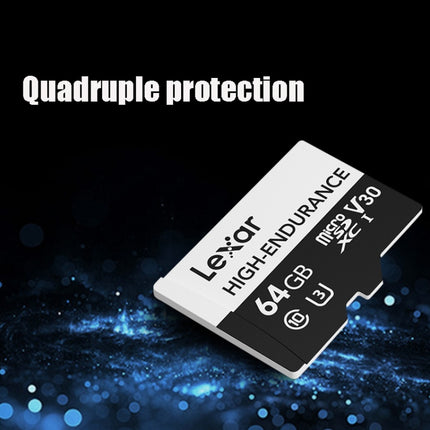 Lexar MicroSDHC 64GB High-endurance Memory Card Driving Recorder Security Monitoring TF Card Video Card-garmade.com