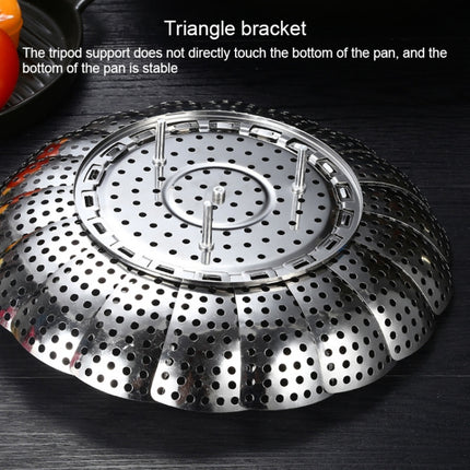 3 PCS Stainless Steel Folding Retractable Lotus Steamer Tray-garmade.com