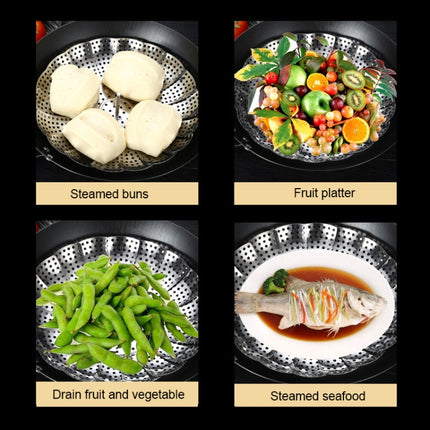 3 PCS Stainless Steel Folding Retractable Lotus Steamer Tray-garmade.com