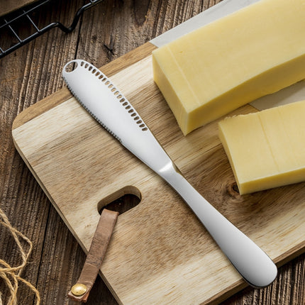 Stainless Steel Butter Knife Western Food Bread Jam Cheese Knife(Gold)-garmade.com