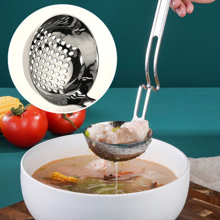 Stainless Steel Hot Pot Hanging Wall Spoon Creative Fishing Spoon Porridge Spoon, Style:Soup Spoon-garmade.com