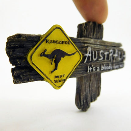 2 PCS Kangaroo Fridge Magnets Home Decoration Tourist Souvenirs-garmade.com