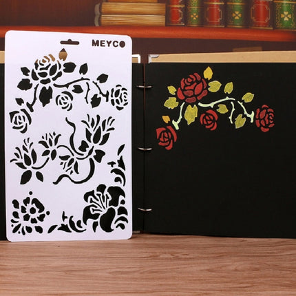 2 PCS Children Painting Theme Template Ruler Tool Hollow Drawing Board, Pattern Random Delivery-garmade.com