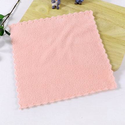 4 PCS / Pack Small Microfiber Face Towel Super Absorbent Bathroom Towels(Pink)-garmade.com