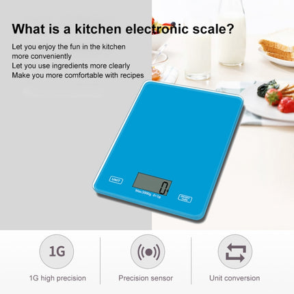 Mini Small 5kg / 1g Kitchen Digital Electronic Scale(Blue)-garmade.com