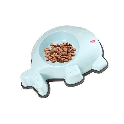 Pet Bowl Multicolor Cartoon Fish Mouth Type Dogs and Cats Durable Non-slip Anti-fall Food Utensils Pet Supplies(Blue)-garmade.com