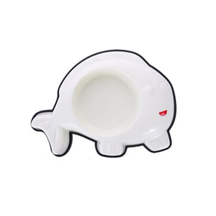 Pet Bowl Multicolor Cartoon Fish Mouth Type Dogs and Cats Durable Non-slip Anti-fall Food Utensils Pet Supplies(White)-garmade.com