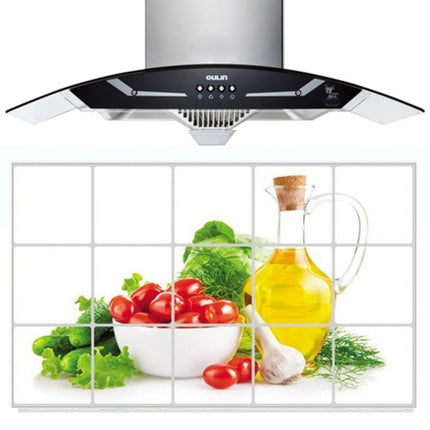2PCS Vegetable Kitchen Stickers Oil-proof Stickers Antifouling Stickers Home Wall Stickers-garmade.com
