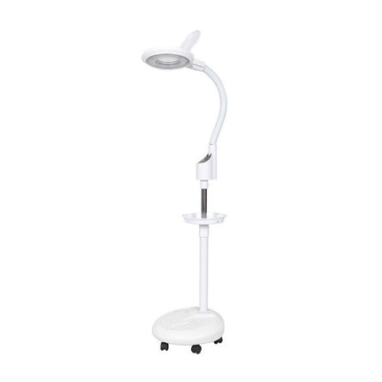 LED Shadowless Floor Lamp Beauty Lamp Touch Screen Nail Pattern Eyebrow, CN Plug(White)-garmade.com