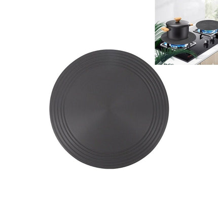 Gas Stove Heat-conducting Plate Kitchen Fast Defrosting Plate Pot Anti-burning Black Heat-conducting Plate, Size:24cm-garmade.com