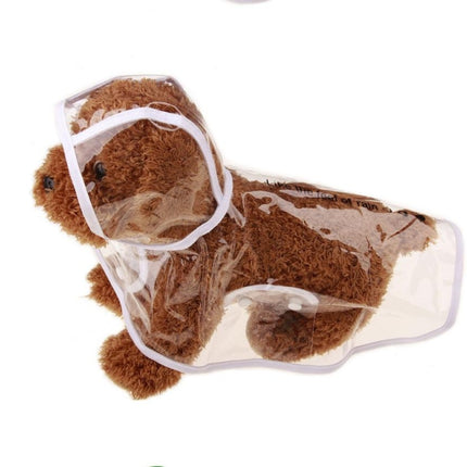 Waterproof Transparent Raincoat Clothing for Pet Dog, Size:L(Transparent)-garmade.com