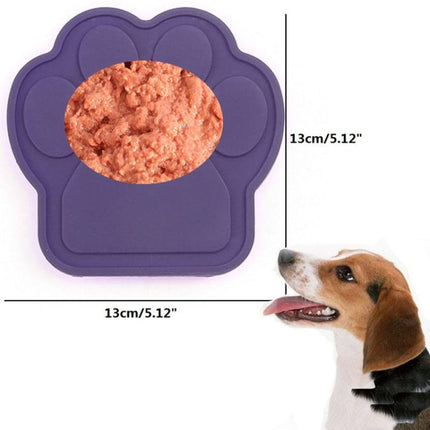 Pet Silicone Fixed Suction Cup Bowl Slow Eating Divert Attention Bath Products(Purple)-garmade.com