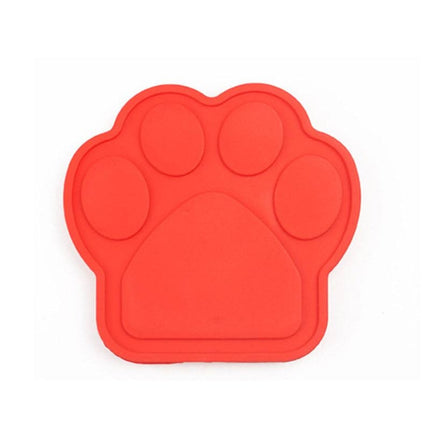 Pet Silicone Fixed Suction Cup Bowl Slow Eating Divert Attention Bath Products(Red)-garmade.com