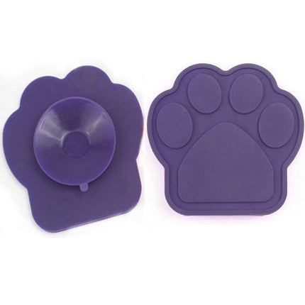 Pet Silicone Fixed Suction Cup Bowl Slow Eating Divert Attention Bath Products(Red)-garmade.com