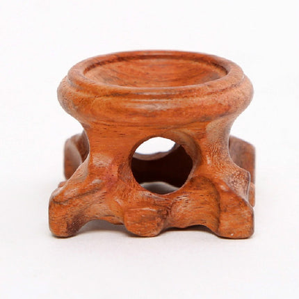 Crystal Ball Wenwan Wooden Base Ornaments, Specification:Rosewood 2.5×2.5cm-garmade.com