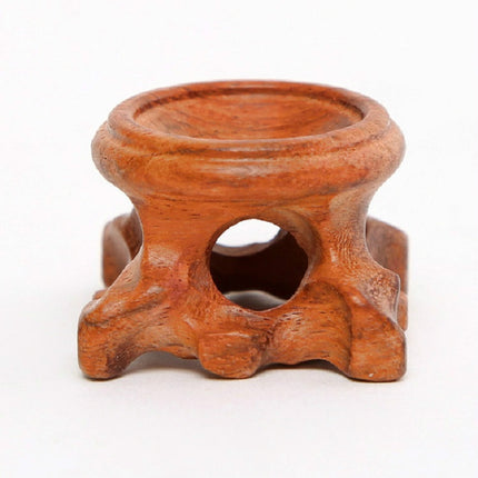 Crystal Ball Wenwan Wooden Base Ornaments, Specification:Rosewood 4×2.5cm-garmade.com