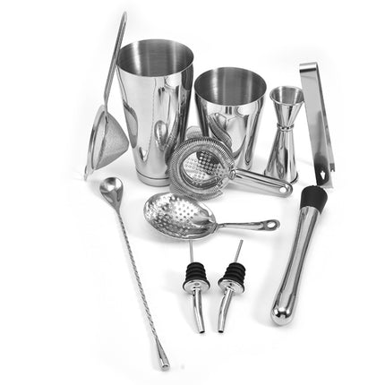 11 in 1 Cocktail Mixing Set Wine Filter Filter, Color:Silver-garmade.com