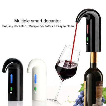 Red Wine USB Rechargeable Quick Decanter Intelligent Wine Decanter, Color:White-garmade.com